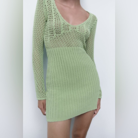 ZARA CHENILLE DRESS - Picture 5 of 7